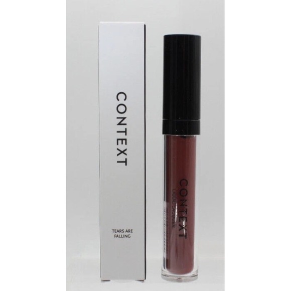 Context Skin Other - Context Liquid Lacquer Tears Are Falling Deep Mauve Glossy Lip‎ Color 0.21oz NEW